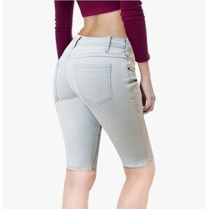 Hybrid & Company‎ Womens Butt Lifting Mid Rise Denim Bermuda Shorts Size 5 NEW